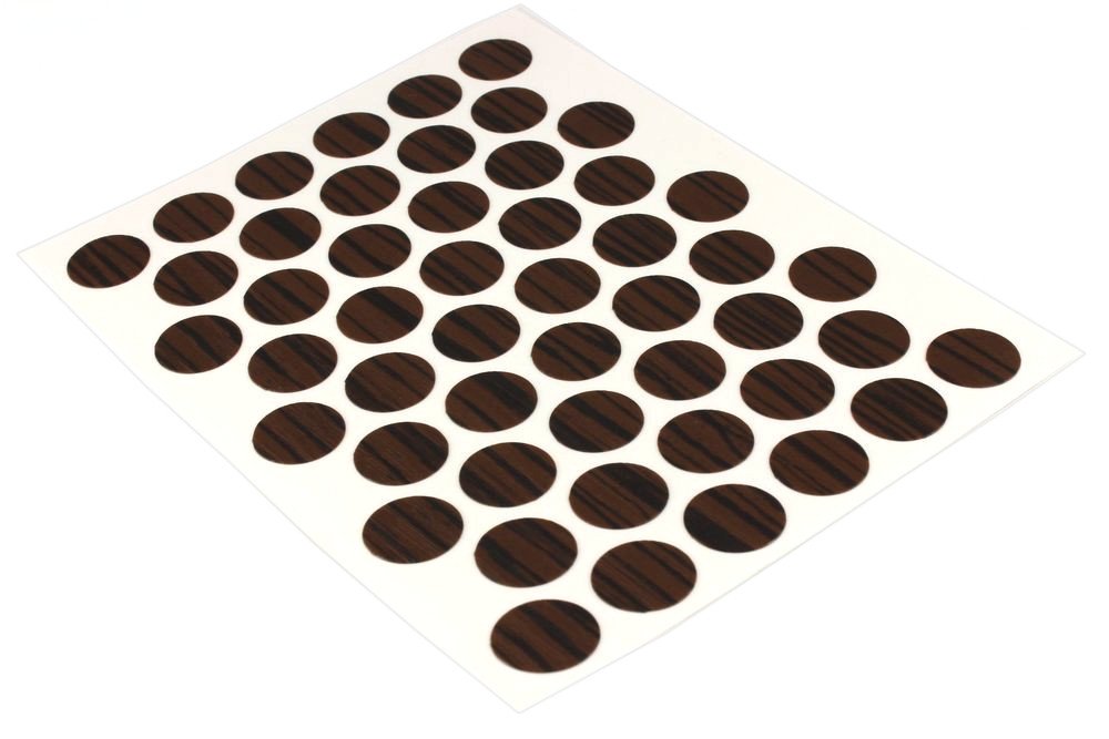 Заглушка - самоклейка 14мм каштан-венге (54шт) BISKREP