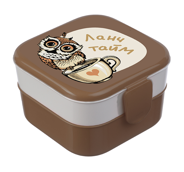Контейнер для обеда пласт. Совы М 0,4л М 1232
