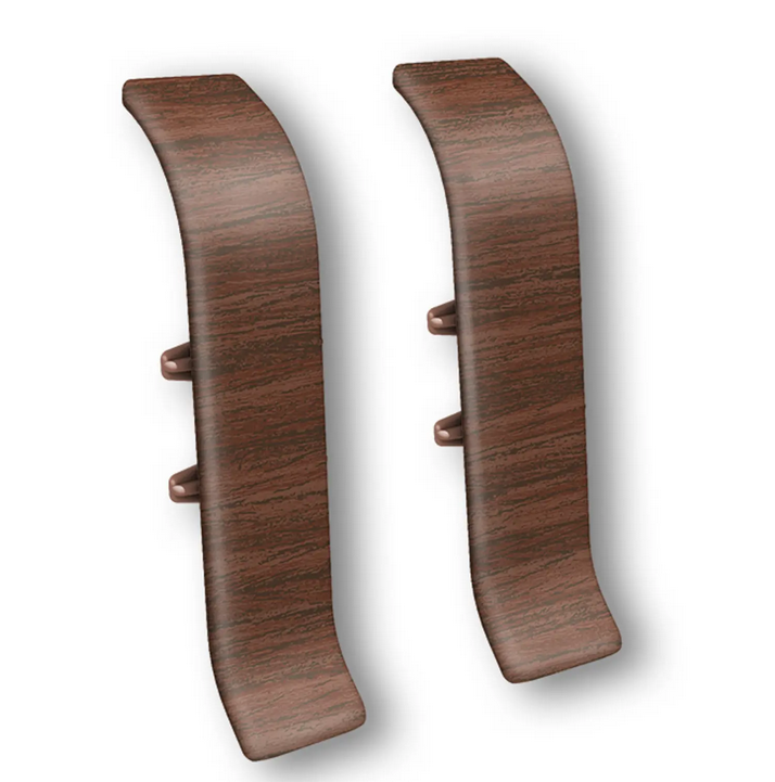 Соединитель для плинтуса "Идеал Классик" 55мм (20 шт в уп.), 293 Орех темный