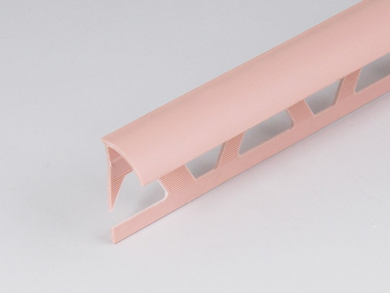 Раскладка наружная для плитки 8мм 2,5м "Идеал", Светло-розовый