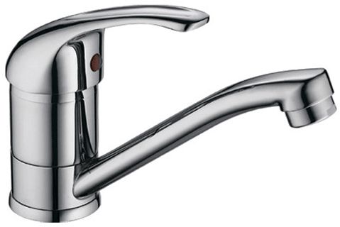 Смеситель для умывальника LEDEME хромированный с поворотным изливом рычаг 4529-BL