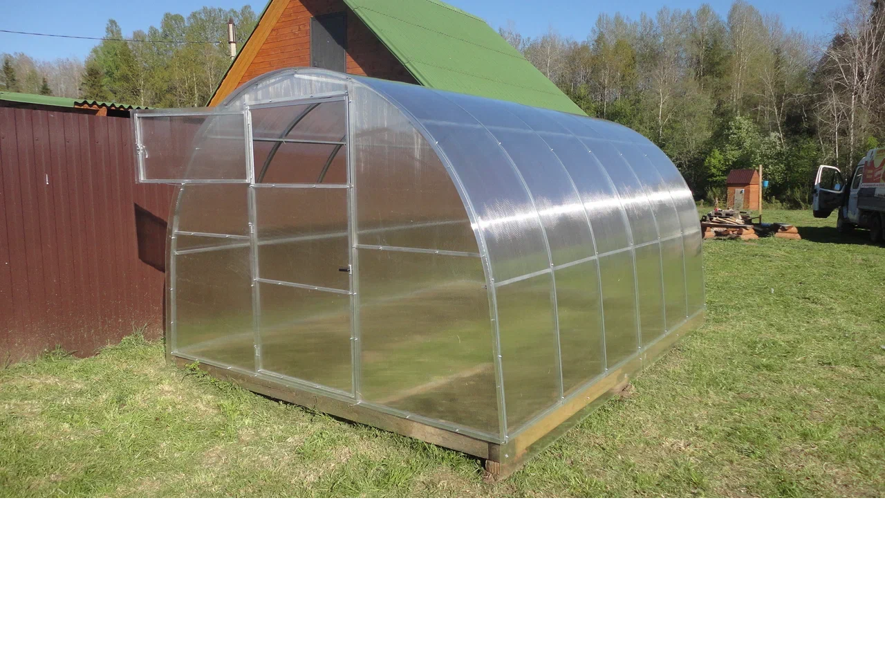 Каркас теплицы АНТИКРИЗИС металл из оцинк.трубы 20х20мм,верх.направ.15х15 3х4м усиленная 011