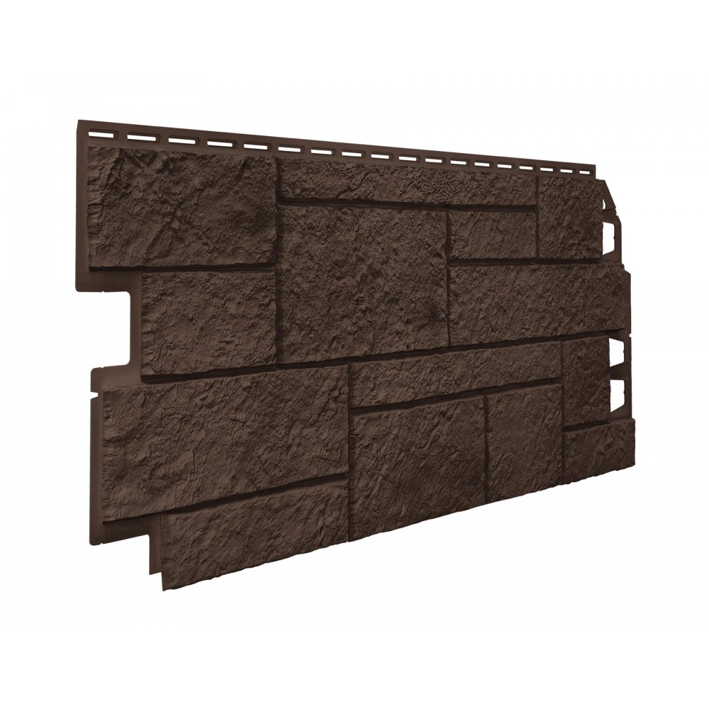 Фасадная панель "ТехноНИКОЛЬ" Песчаник темно-коричневый 1х0,42м / 0,42м2
