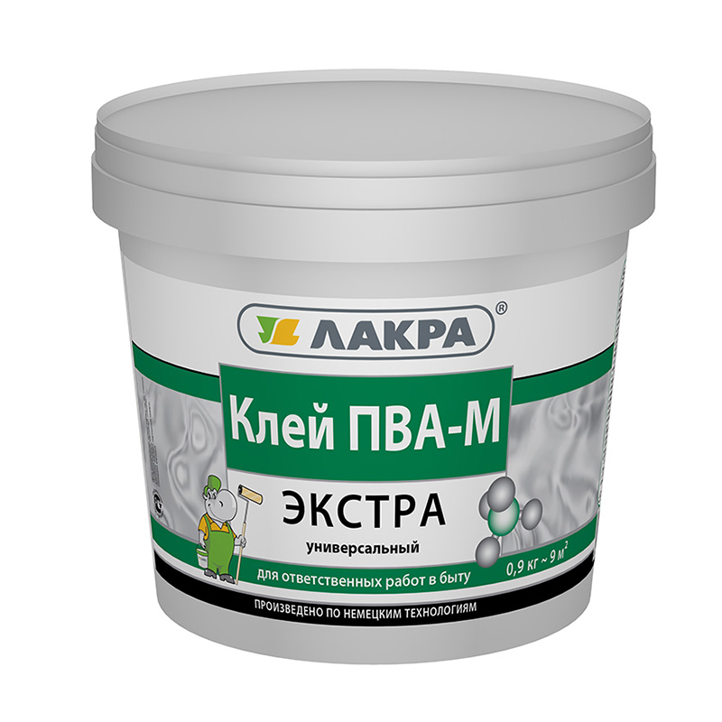Клей ПВА ЛАКРА Универсальный мастер 0,9кг90002427720- купить в АПлайн