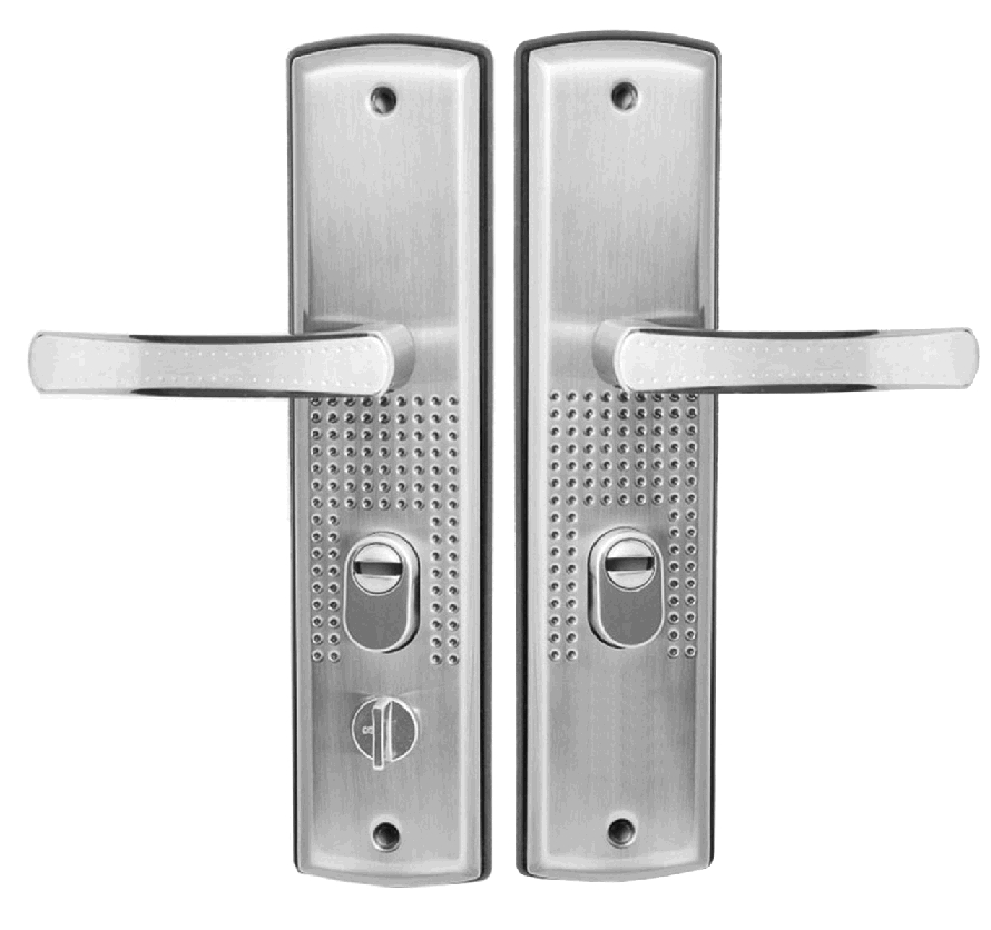 Комплект ручек "Перфорация" Замкофф с подсветкой (левые) для металлических дверейл370- купить в АПлайн