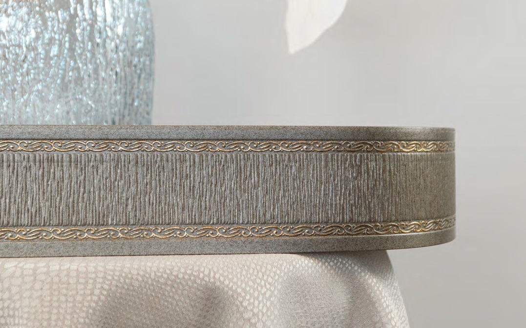 Карниз пластиковый 3-х рядный "Норд" Гранитовый серый 3,0м 44777