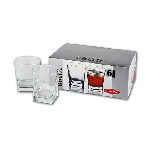 СТАКАНЫ PASABAHCE "BALTIC" СТЕКЛЯННЫЕ НАБОР 6 ШТ. АРТ.41280B