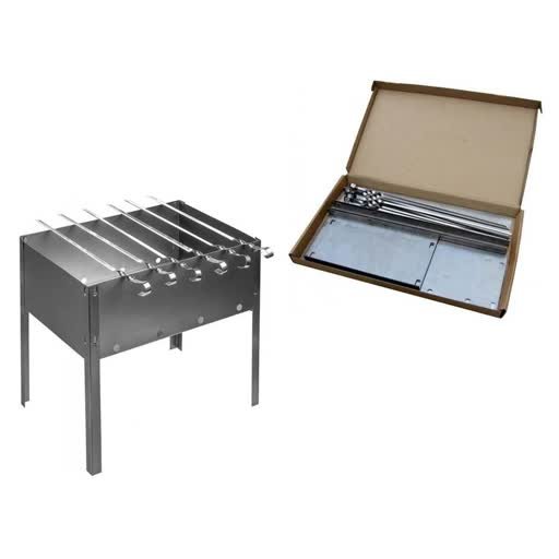 МАНГАЛ Я ВЫБРАЛ 350*250*350 СБОРНЫЙ + 6 ШАМП 50031