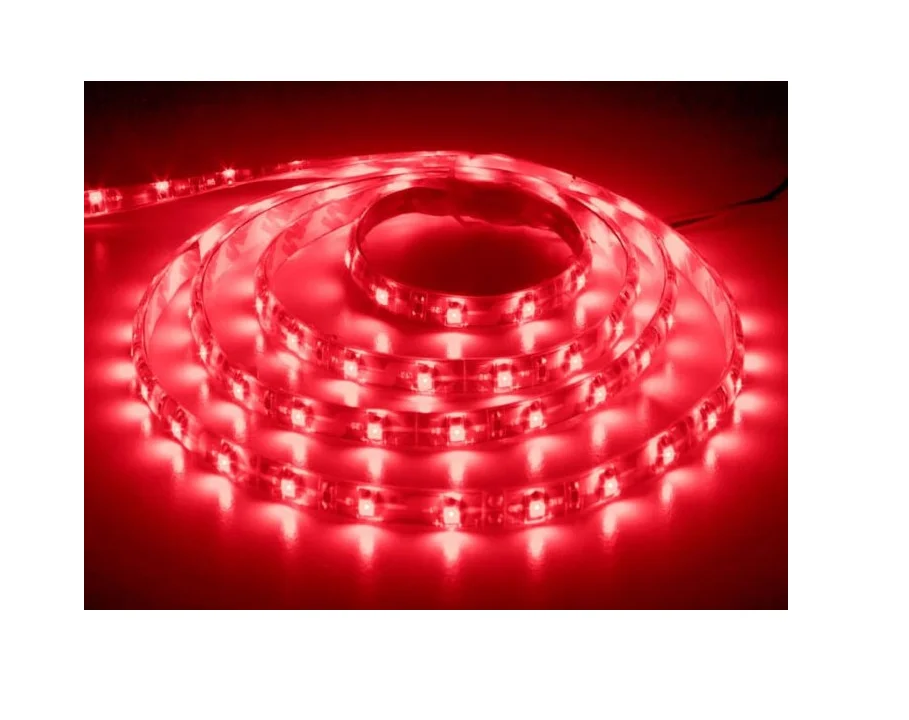Лента св/д "SMARTBUY" 12V 4.8W/M 60LED/M IP20 красный 5м 