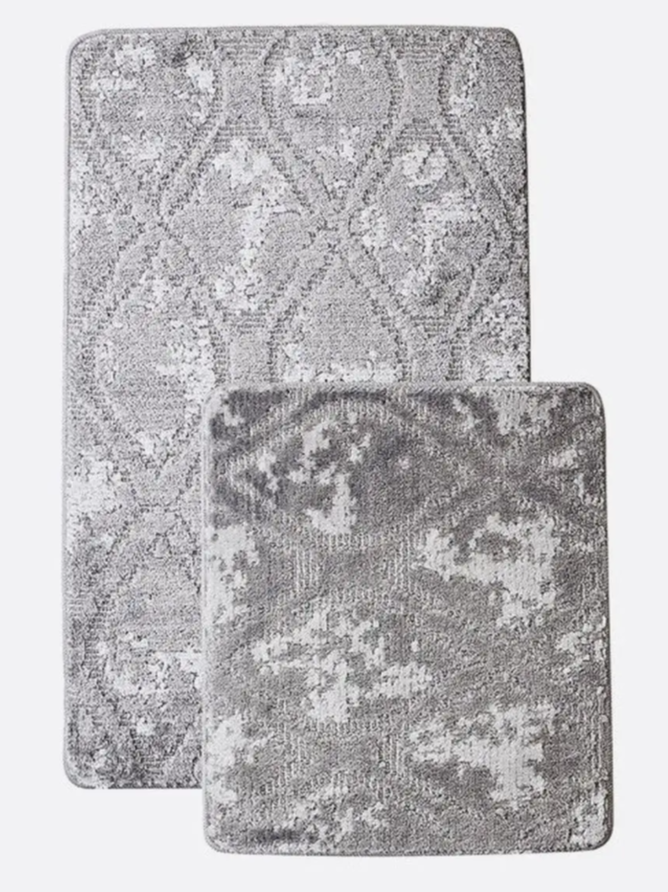 Коврик для ванной комнаты SHAHINTEX VINTAGE SH V002 2 предм. 50х80см + 50х50см серый