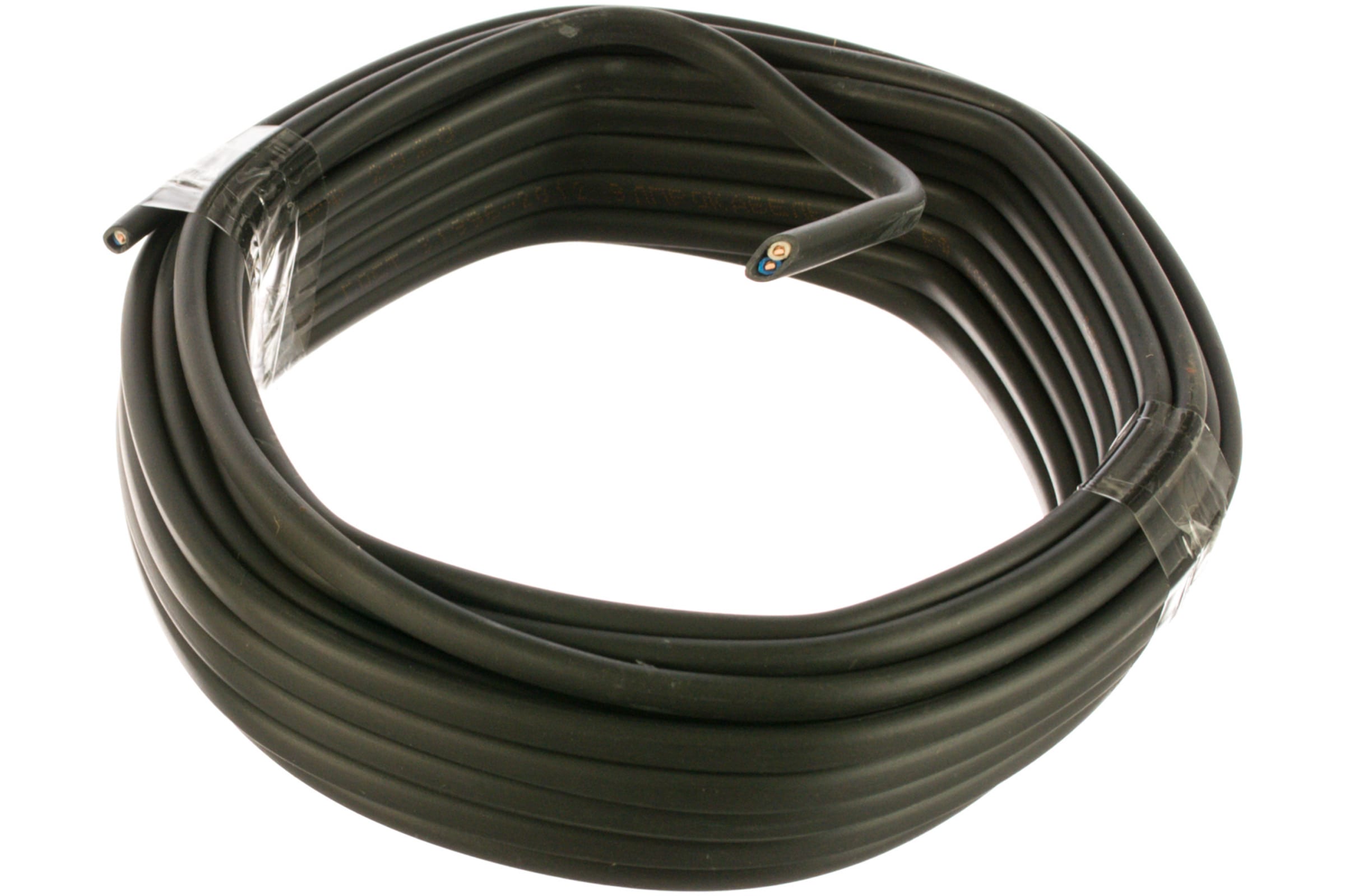 Кабель силовой с мед.жилой ВВГп-нг LS 3х1,5-10м черный ГОСТ