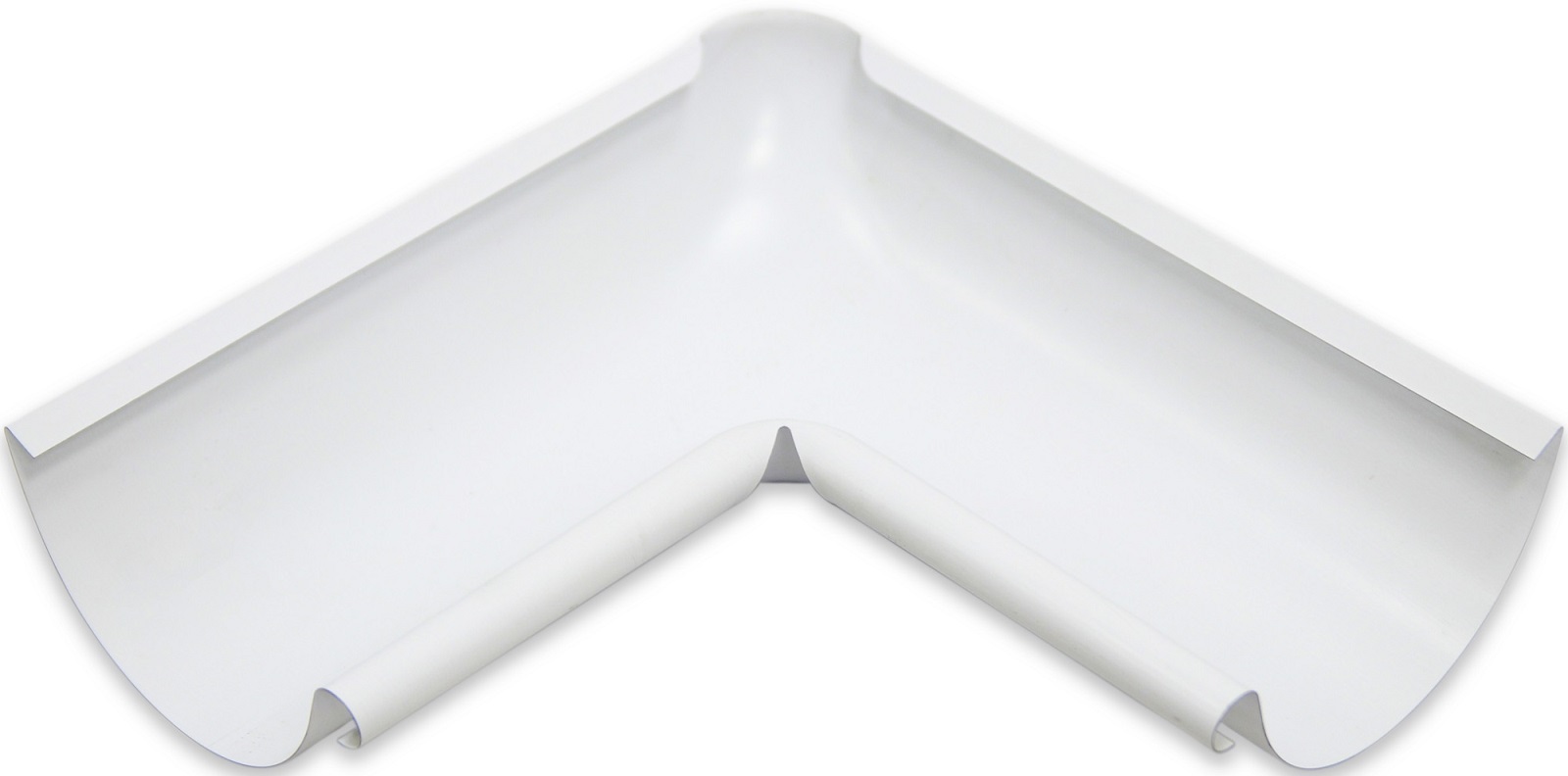 Угол желоба 90 D125мм 330х330мм RAL9003 белый