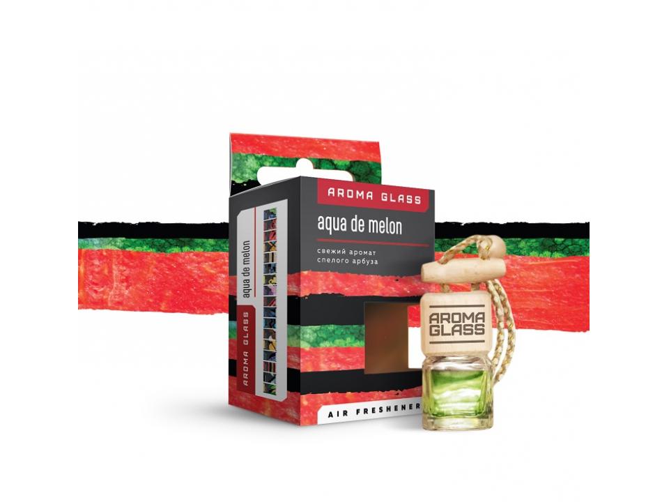 Ароматизатор подвесной стеклянный AQUA DE MELON свежий аромат спелого арбуза - AG-03 - купить в АПлайн