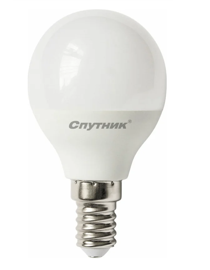Лампа светодиод. Е14 "СПУТНИК" G45 12W 4000К дневной свет шар
