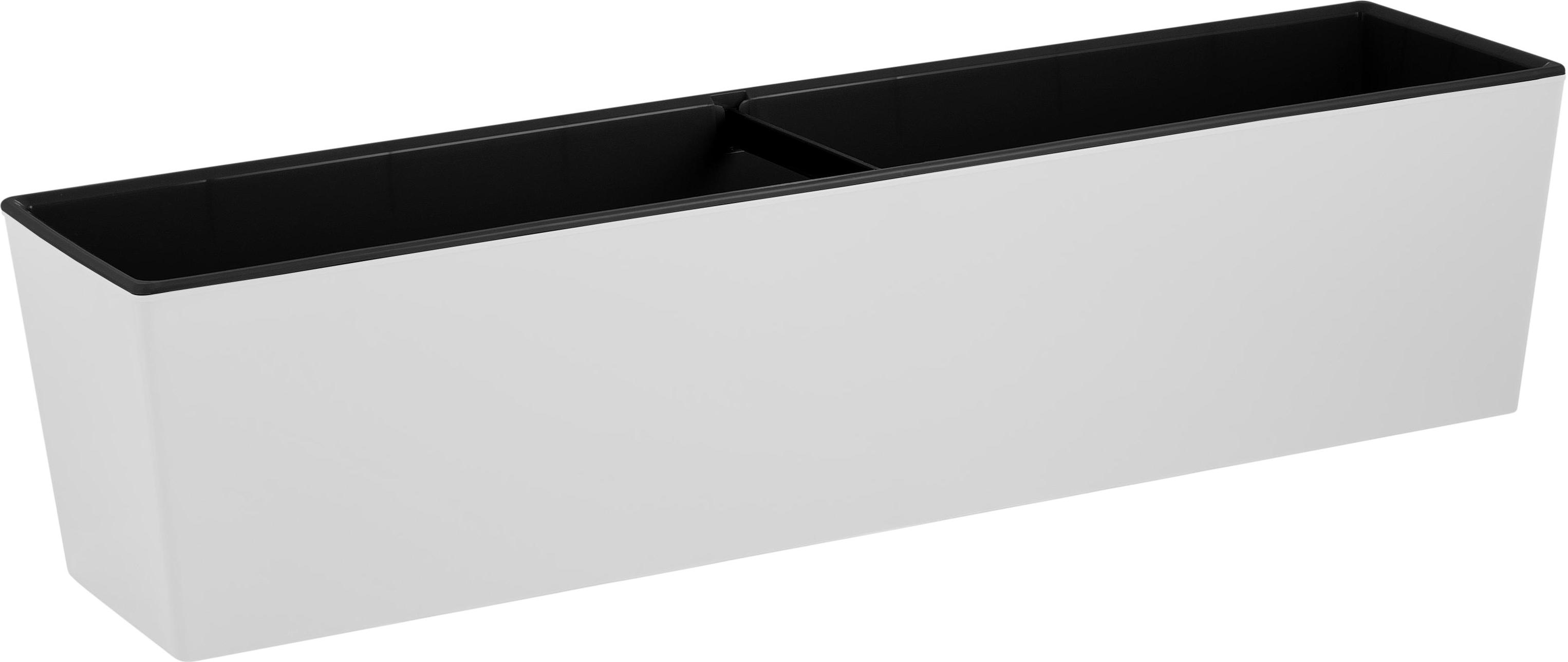 Ящик балконный пласт. InGreen London Cube 60см с дренажной вставкой белоснежный жасмин IG780610048IG780610048- купить в АПлайн