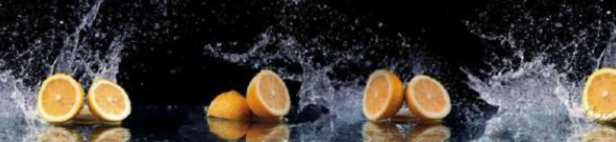 Панель-фартук Цитрусы в воде 3D фотопечать 618 600х3000мм