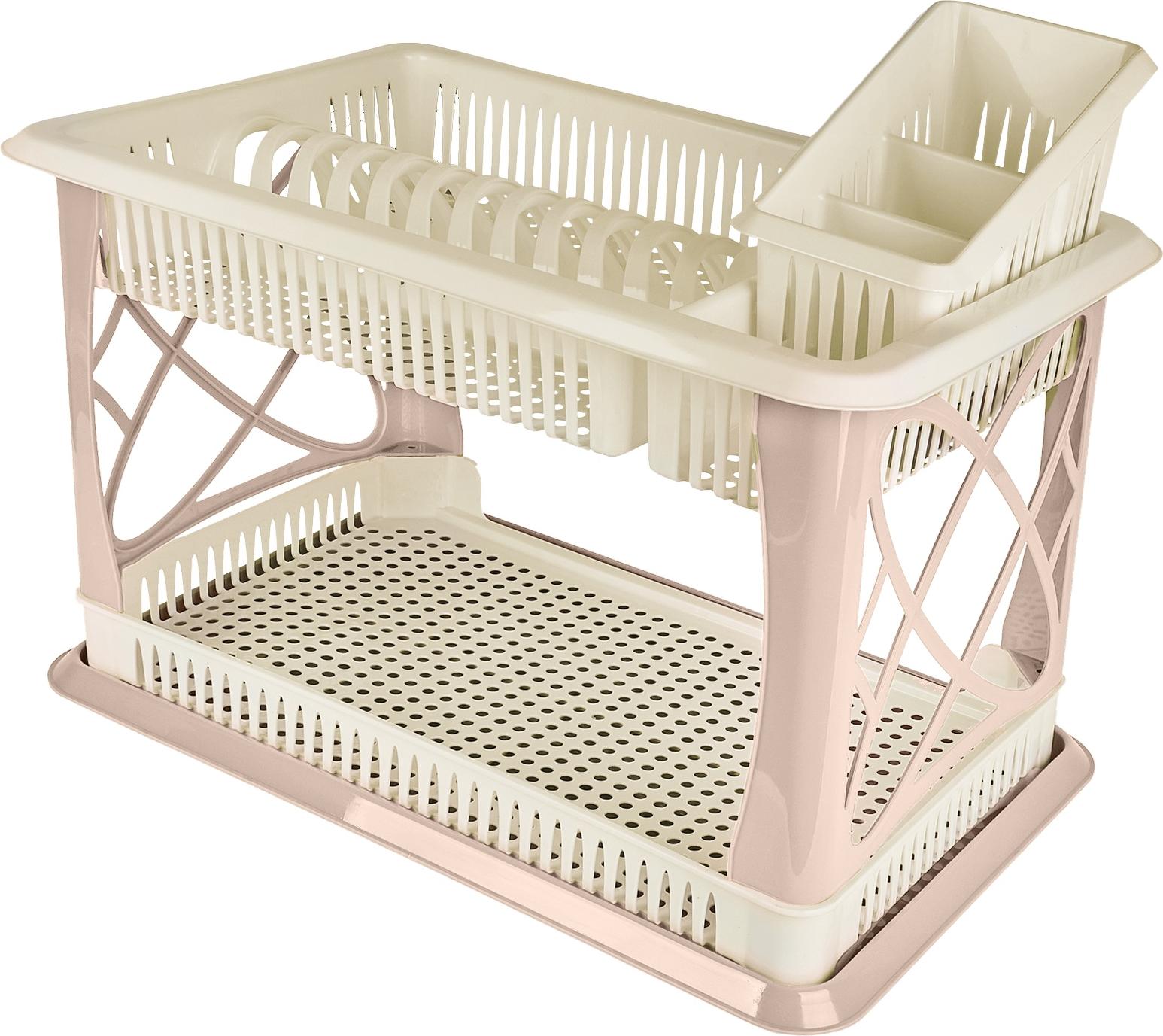 Сушилка для посуды пласт. Sugar&Spice 2х ярусная с поддоном SE155812001SE155812001- купить в АПлайн