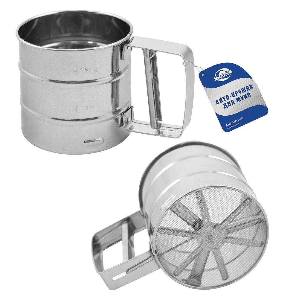 Сито-кружка для муки нерж Д-10,5см AN11-38