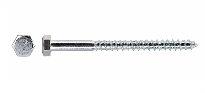 Шуруп "Глухарь" DIN 571 (болт сантехнический) 10х60 пакет (2шт) BISKREP