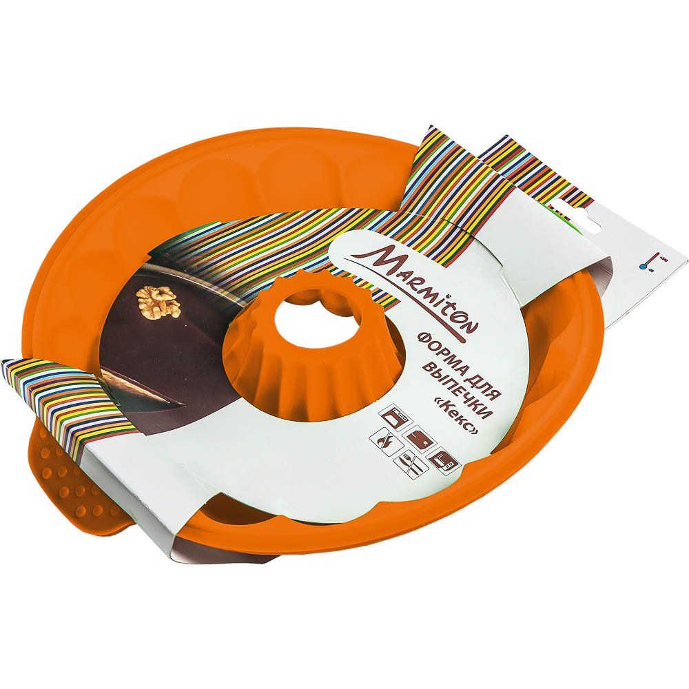 Форма силик. кекс с ручками 29х25х5,5см marmiton /12 16030