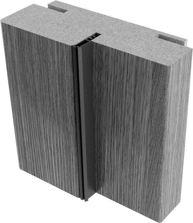 Коробочный брус телескопический сэндвич с уплотнителем 80х35х2070 эмалит/софт графит (компл.2,5шт.)