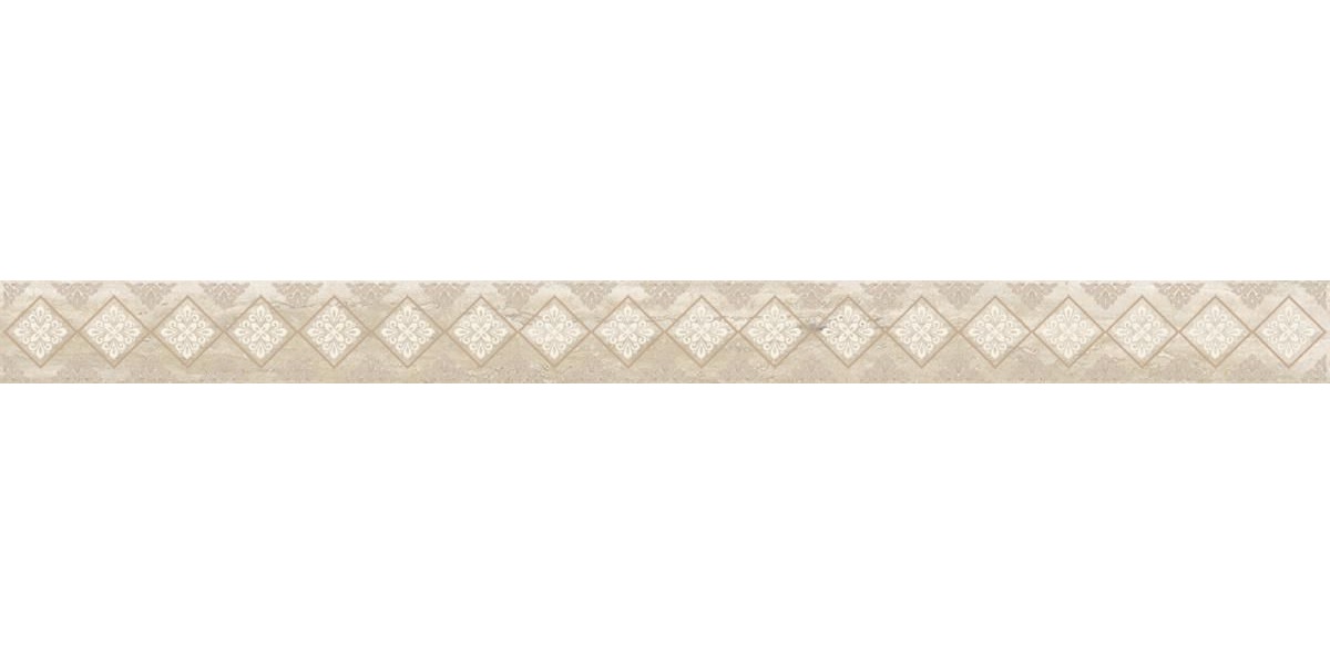 Бордюр Glossy бежевый 60110 4,8x60см (24шт)