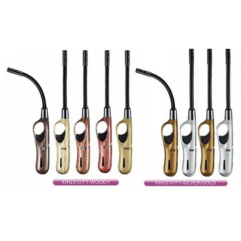 Зажигалка пласт. Luxlite пьезо газ с гибкой трубкой XHG 310