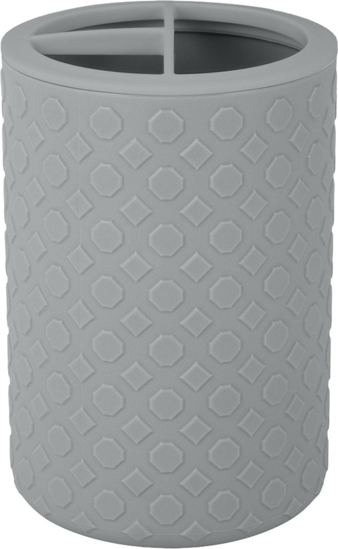 Подставка для зубных щеток пласт. СТОКГОЛЬМ серый шторм PT502310025PT502310025- купить в АПлайн