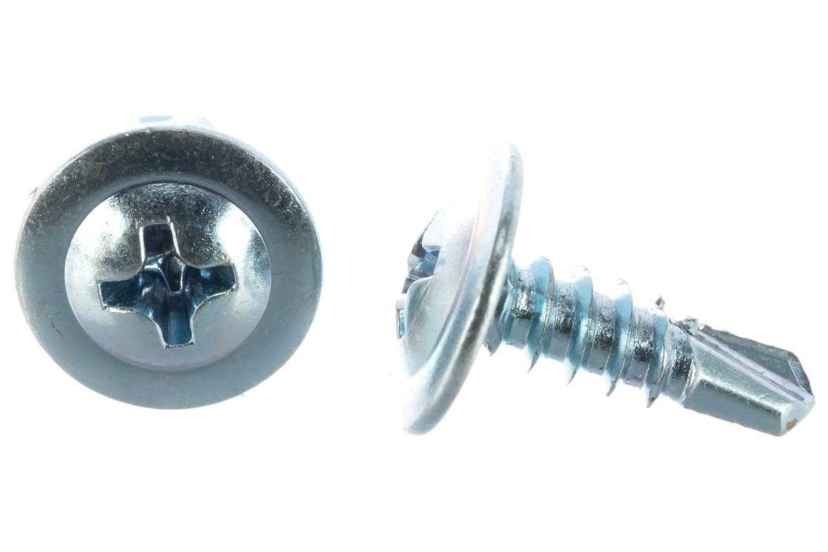 Саморез металл/металл сверло 4,2х13 с прессшайбой пакет (18шт) Стройметиз