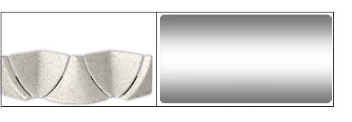 Комплектующие к плинтусу для столешницы Идеал Серебристый (081)