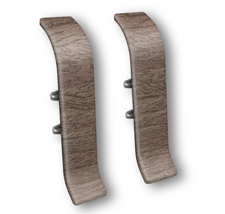 Соединитель для плинтуса "Идеал Классик" 55мм (2 шт во флоупаке), 292 Орех миланский