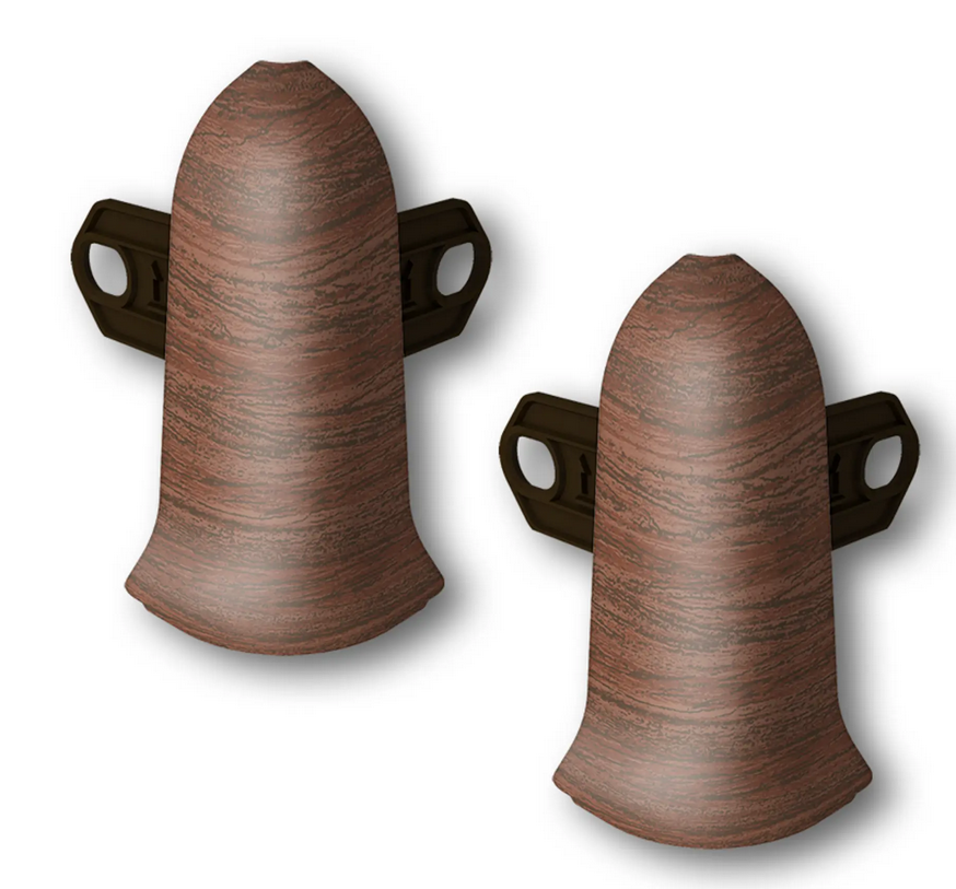 Угол нар. для плинтуса "Идеал Классик" 55мм (20 шт в уп.), 293 Орех темный