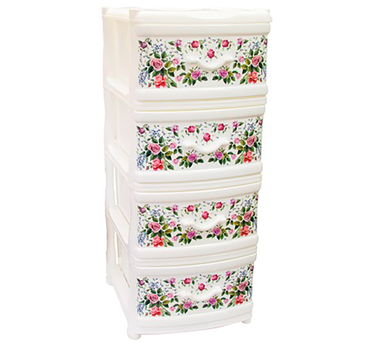 КОМОД ФИДЖИ "ДЕКО" (4 СЕКЦИИ) ПРОВАНС /М2801/