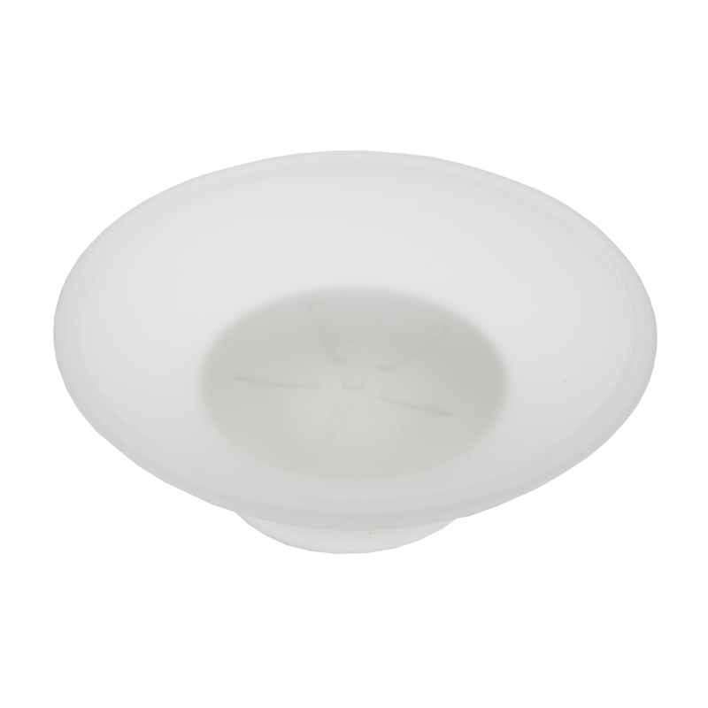 Мыльница-чашка стеклянная "DOLPHIN" белая матовая 102128