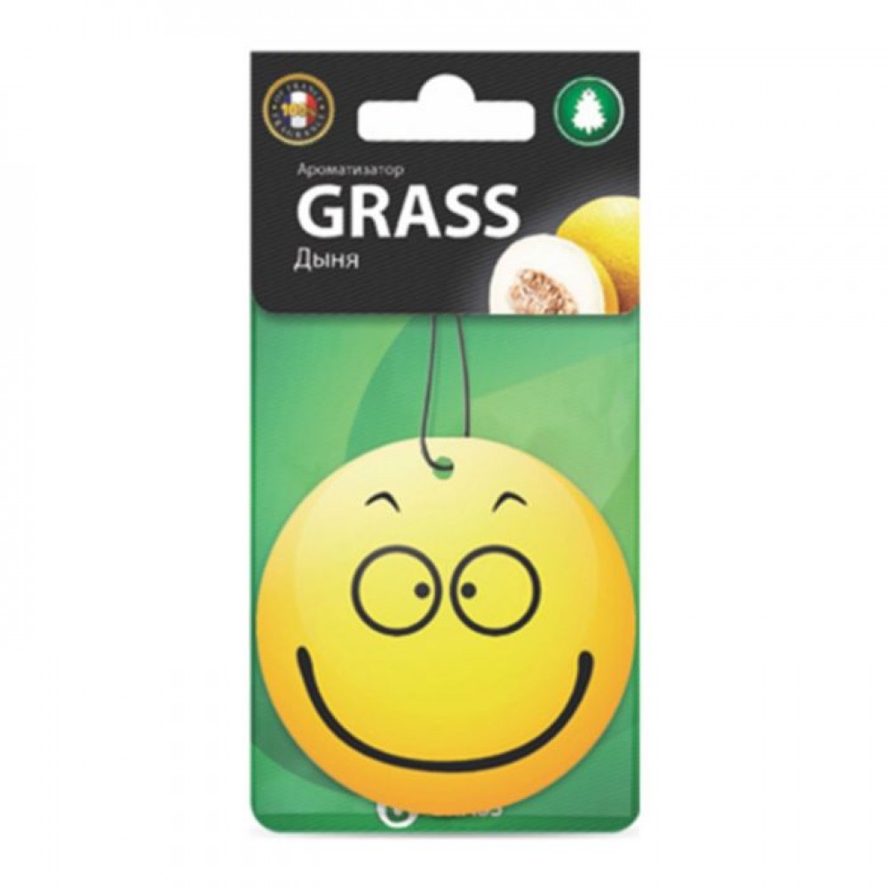 Ароматизатор картонный GRASS SMILE дыня ST0399- купить в АПлайн