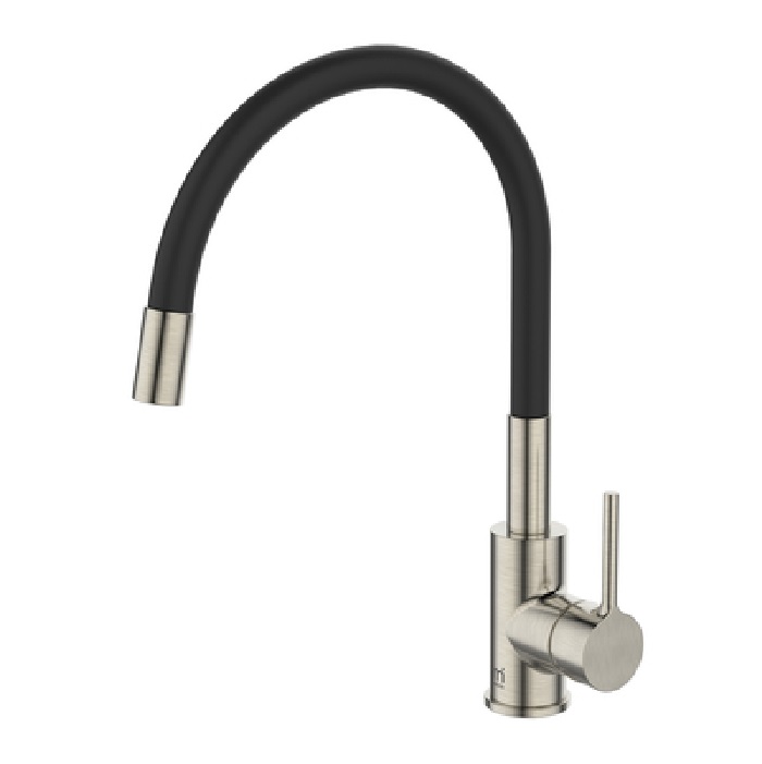 Смеситель для кухни Milardo Meal с гибким изливом, сатин M01BN0FM05