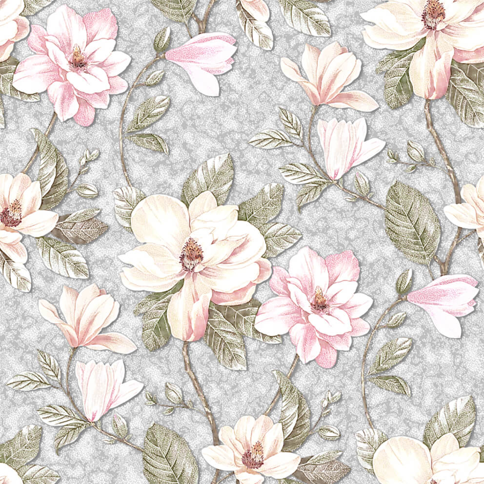 Обои бумажные акриловая пена Фокс Магнолия 0,53х10м 10659