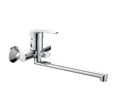 Смеситель для ванны GOLDEN FOX Yorkshire Dales латунь с длинным поворотным изливом 350 мм 11235