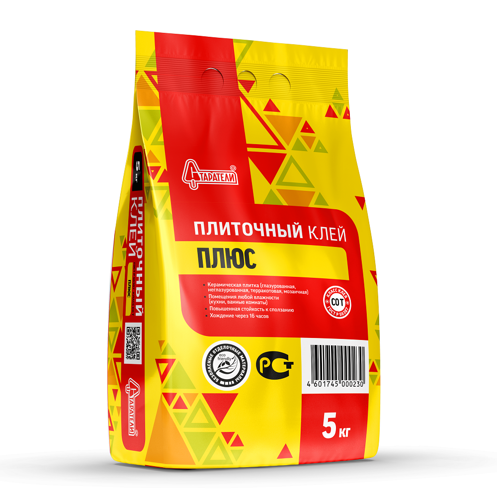 Клей "Старатели" Плюс для плитки повышенной стойкости C0 T 5кг