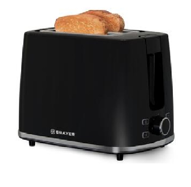Тостер BRAYER 930Вт черный 2108BR 