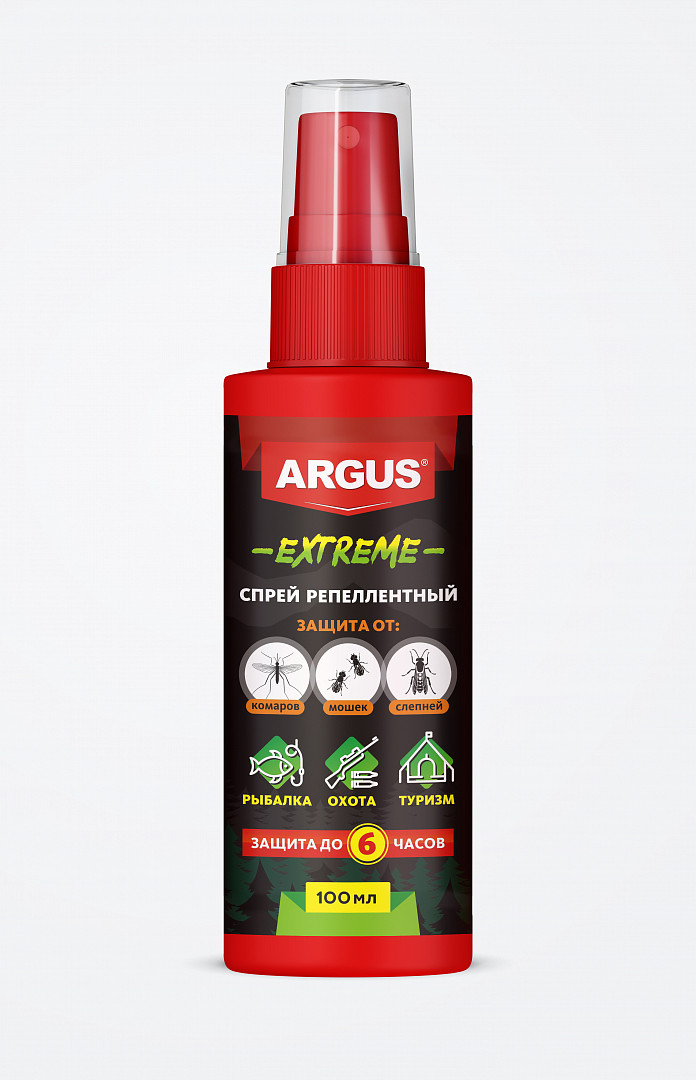 Лосьон-спрей ARGUS EXTREME 100 мл от комаров, мошек, слепней AR242AR242- купить в АПлайн