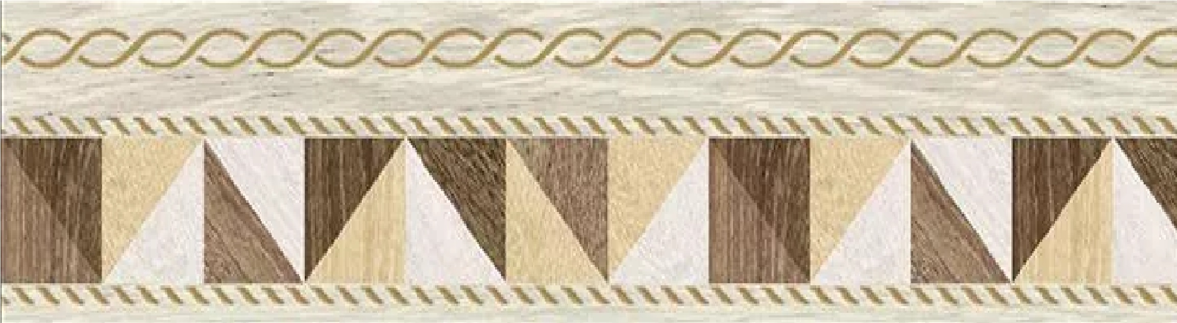 Бордюр Village Микс Бежевый 6х50см