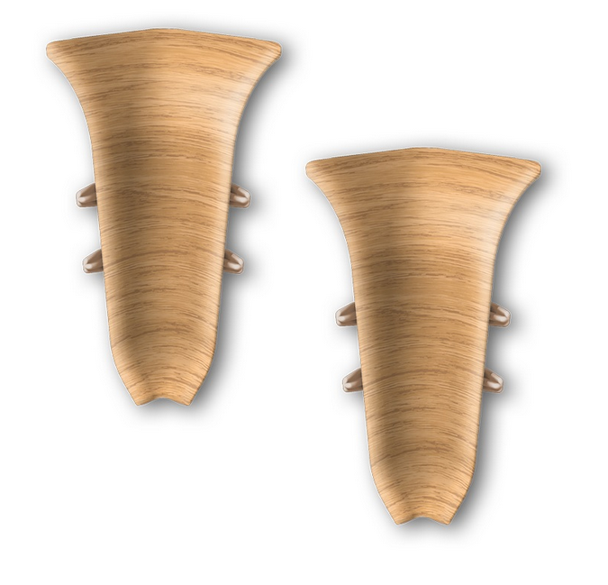 Угол вн. для плинтуса "Идеал Классик" 55мм (20 шт в уп.), 201 Дуб