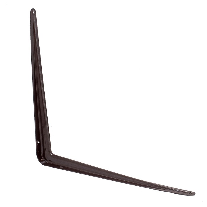 Уголок для полок коричневый-400х450 (16х18)