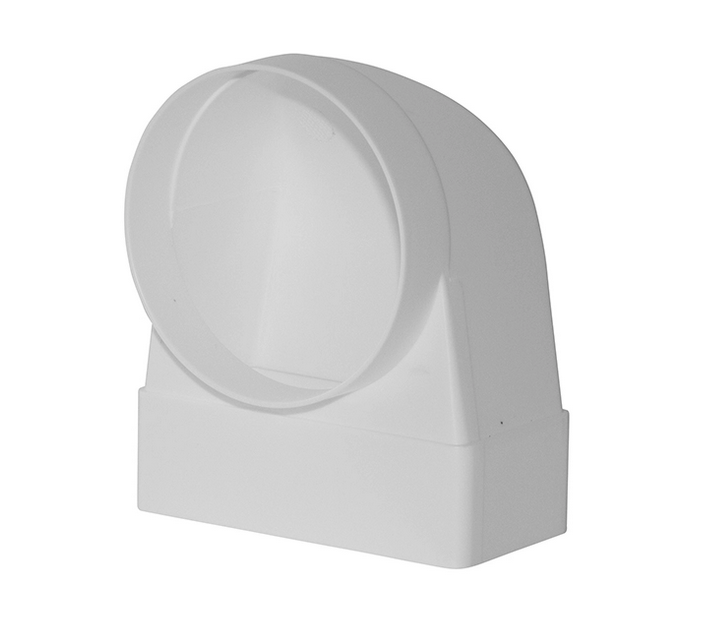 Соединитель ФЛЕКС 60х120 D100 эксц 90 град плоский/круглый /906/