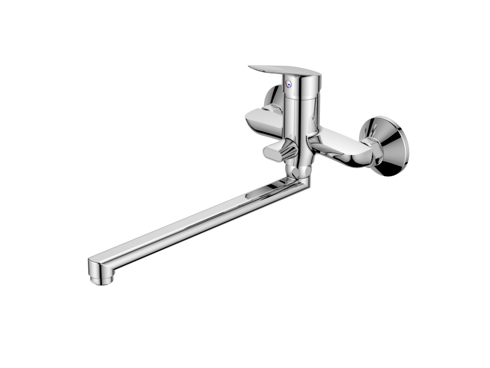 Смеситель для ванны АНТЕЙ Кристалл хромированный с длинным изливом 300 мм арт. 201040-ANT201040-ANT- купить в АПлайн