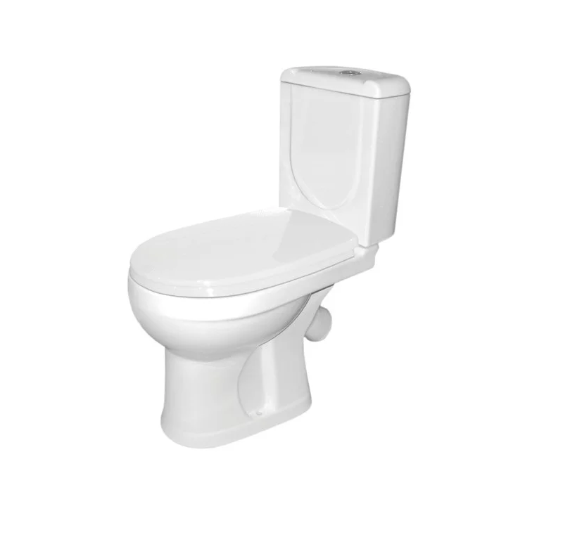 Унитаз-компакт "КЕРАМИН Нео МС" косой выпуск, сиденье пластик, цвет белый, реж. Инкоэр-Б1