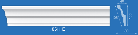 Плинтус потолочный экструзионный "Формат" №10511 2м DESC-210511-WH-0030DESC-210511-WH-0030- купить в АПлайн