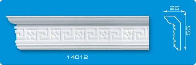 Плинтус потолочный инжекционный "Лагом" №14012 1,3м DISN-114012-WH-0050DISN-114012-WH-0050- купить в АПлайн