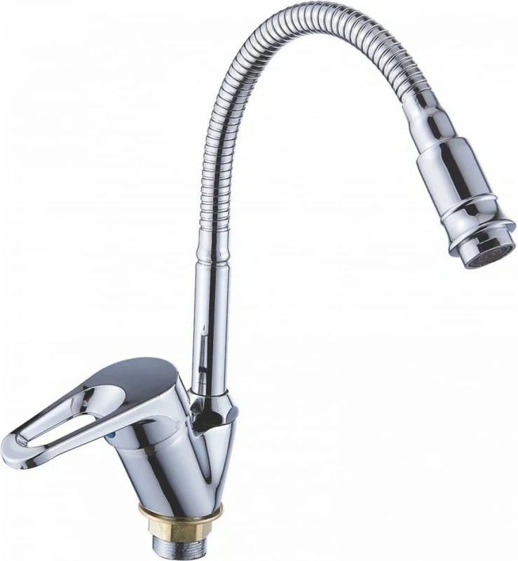 Смеситель для кухни АНТЕЙ ВИКИНГ с гибким регулирующим изливом шар. 587028-ANT